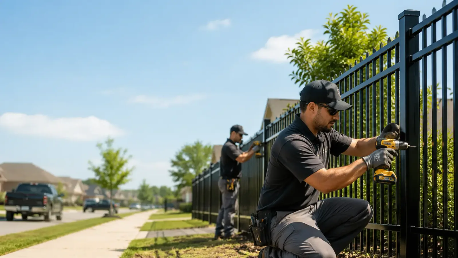 Metal Fence Installation in Aurora, OH